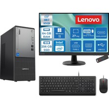1001 Thinkcentre Neo 50T Gen 5 Intel® Core™ İ7-14700 64GB Ddr5 256GB SSD Intel® UHD Graphics 770 Wın