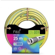 Fitt Nts Yellow Dayanıklı Bahçe Sulama Hortumu 25 Metre
