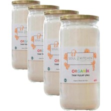 1001 Soul Kıtchen Organik Tam Yulaf Unu 250GR - Cam (4 Paketi)