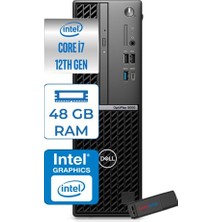 1001 Optıplex 5000SFF Intel Core Vpro I7 12700 48GB 1tb SSD UHD Graphics 770 Windows 11 Pro Masaüstü B