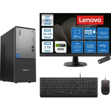 1001 Thinkcentre Neo 50T Gen 5 Intel® Core™ İ7-14700 32GB Ddr5 2tb SSD 6GB/RTX3050 Freedos +27" Monit