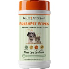 1001 Pati, Tüy, Vücut Temizleme Mendili, Kedi ve Köpek, Doğada Çözünür, Aloe Vera, Vitamin E ve B