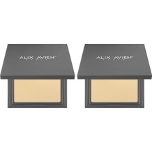 1001 Kompakt Pudra - 12 Saate Kadar Kalıcılık - Sıcak-Nötr Cilt Alt Tonu - Compact Powder 05 Bisque