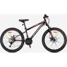 Kron Vortex 4.0 26 Jant Mtb - 14' - 21 Vites - M.dısc - Mat Siyah-Gri/kırmızı