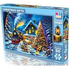 1001 50 Parça Yılbaşı Hediyeleri Çocuk Puzzle - Kız ve Erkek Çocuk - 5 Yaş Üzeri - 48 x 34 cm -