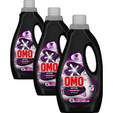 1001 Active Cold Power Siyahlar Için Sıvı Deterjan 1500 ml (3 Paketi)