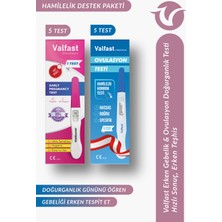 Valfast Hamilelik Destek Paketi 5 Ovulasyon (Yumurtlama) + 5 Erken Gebelik Testi
