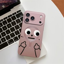 HONTINGA iPhone 17 Pro ile Uyumlu Kılıf Magsafe Wireless Düşüme Önleyici Basitlik Anti Düşme Kamera Korumali Yaratıcılık Desen Silikon Telefon Kılıfı Kadın ve Erkek Için Uygundur K7-1090