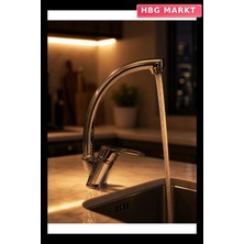 HBG Markt 360 Derece Dönebilen Tek Kollu Lavabo Musluğu