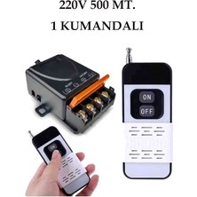 Lavat 500 Metre Uzaktan Kumandalı Röle Kutusu 433 Mhz 220V 30A Su Pompası Garaj Kapısı Seti 1 Kumandalı