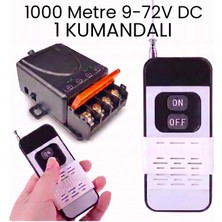 Lavat 1000 Metre Uzaktan Kumandalı Röle Kutusu 433 Mhz Dc 12V, 24V, 36V, 48V 72V 1 Kumandalı
