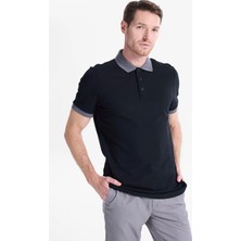 Altınyıldız Classics Siyah Erkek Slim Fit %100 Pamuk Polo T-Shirt ACE091262932_SSA