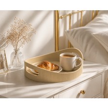 Dekoratif Oval Tepsi - Yeşil
