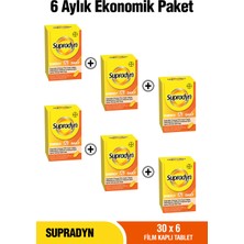 Supradyn 30X6 Film Kaplı Tablet 6 Aylık Ekonomik Paket