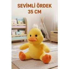 Farbu Oyuncak Sevimli Ördek Peluş 35 Cm; Sevimli ve Konforlu Uyku Yastığı ve Sarılma Arkadaşı Dekoratif Oyuncak