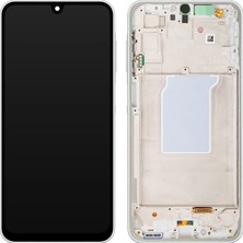 OEM Samsung A266 A26 LCD Ekran % 100 Kvk Servis Ürünüdür Kasalı - Beyaz