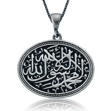 Inure Jewelry Gümüş Kelime-i Tevhid Bayan Kolye