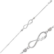 Inure Jewelry Gümüş Sonsuzluk Aşkım Bayan Bileklik