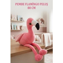 Farbu Oyuncak Pembe Flamingo Peluş 80 cm ; Sevimli ve Konforlu Uyku Yastığı ve Sarılma Arkadaşı Dekoratif Oyuncak