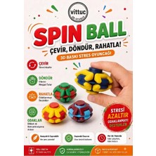 Vittuc 3D Spin Ball Premium Stres Topu - A Sınıfı Dayanıklı  Özel Renkler