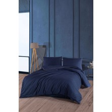 Elart Desmond Nevresim Takımı Saten Çift Kişilik (200X220 Cm) Lacivert