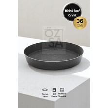 ÖzSa Home Granit Fırın Tepsisi Yuvarlak Fırın Tepsisi 36 cm