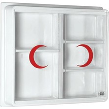 Geseus Büyük Plastik Ecza Dolabı 50CM x 47CM X11CM 157-TRNT