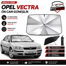OtoÇizgi Opel Vectra Şemsiye Tip Ön Cam Güneşliği Katlanabilir Uv Korumalı Araç Cam Güneşlik