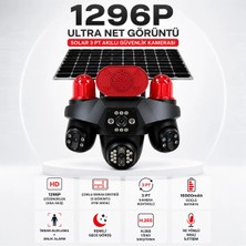 Cenova CN-8504G 4g Solar Kamera, 4 Lensli, Renkli Gece Görüşü, Insan Algılama