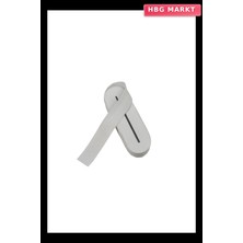 HBG Markt Beyaz 4 cm Paça Lastik Yassı Geniş 10 Metre