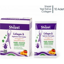 Shazel Kolojenli ve Hyaluronik Asitli Detoks Yeşil Kahve  x 3 Paket