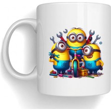 Bsb Minions Temalı Porselen Kupa Bardak Mug 136
