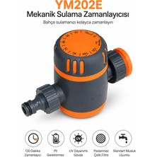 Conocer Mekanik Çevirmeli Bahçe Sulama Zamanlayıcısı 0-120 Dk Musluk Tipi Depo Uyumlu Otomatik Zamanlayıcısı