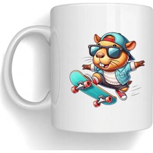 Bsb Capybara Temalı Porselen Kupa Bardak Mug 146