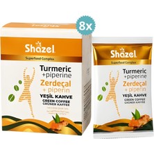 Shazel Zerdeçallı Detoks Yeşil Kahve Karışımı x 8 Adet