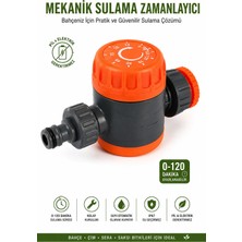 Conocer Mekanik Çevirmeli Bahçe Sulama Zamanlayıcısı 0-120 Dakika Musluk Tipi Otomatik Sulama Zamanlayıcısı Mt-02