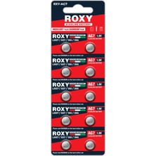 Hace Bazaar Ag7 LR57/LR927/195/395 44 Mah Alkalin Düğme Pil 10 Lu Paket