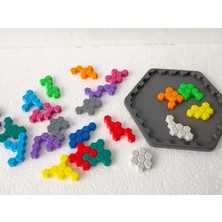 Aydogan's 3D Baskı Montessori Altıgen Puzzle - Eğitici Petek Zekâ ve Mantık Oyunu