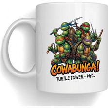 Bsb Ninja Kapumbağalar Temalı Porselen Kupa Bardak Mug 154