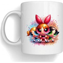 Bsb Powerpuff Girls Temalı Porselen Kupa Bardak Mug 124