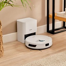 Homend Alex Laser Power 1289H Otomatik Boşaltım Sistemli Yeni Nesil Moplu 10 kPa Robot Süpürge Beyaz