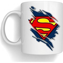 Bsb Superman Temalı Porselen Kupa Bardak Mug 125
