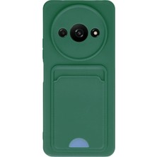 Ankaverse®   Redmi A3 4g Kılıf Kelvin Kartvizitli Silikon - Koyu Yeşil