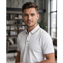 Beystil Erkek Beyazvizon Polo Yaka T-Şhirt 263464