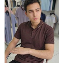 Beystil Erkek Kahve Polo Yaka T-Şhirt 263464