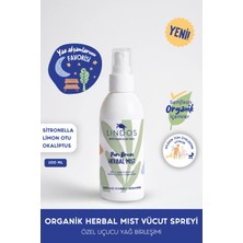 Lindos Organik Sitronella ve Limon Otu Etkili Vücut Spreyi 100 ml Tüm Cilt Tipleri İçin Ferahlatıcı Koku