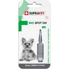 Supravet Küçük Irk Köpek Deri ve Tüy Bakım Dış Parazit Bitkisel Damla 1 ml