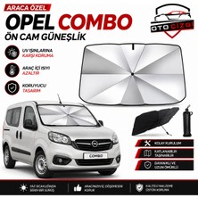 OtoÇizgi Opel Combo Şemsiye Tip Ön Cam Güneşliği Katlanabilir Uv Korumalı Araç Cam Güneşlik