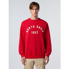 North Sails Comfort Fit Bisiklet Yaka Pamuk Sweatshirt