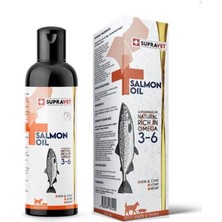 Supravet Salmon Oil Kedi ve Köpek Doğal Somon Yağı 200 ml